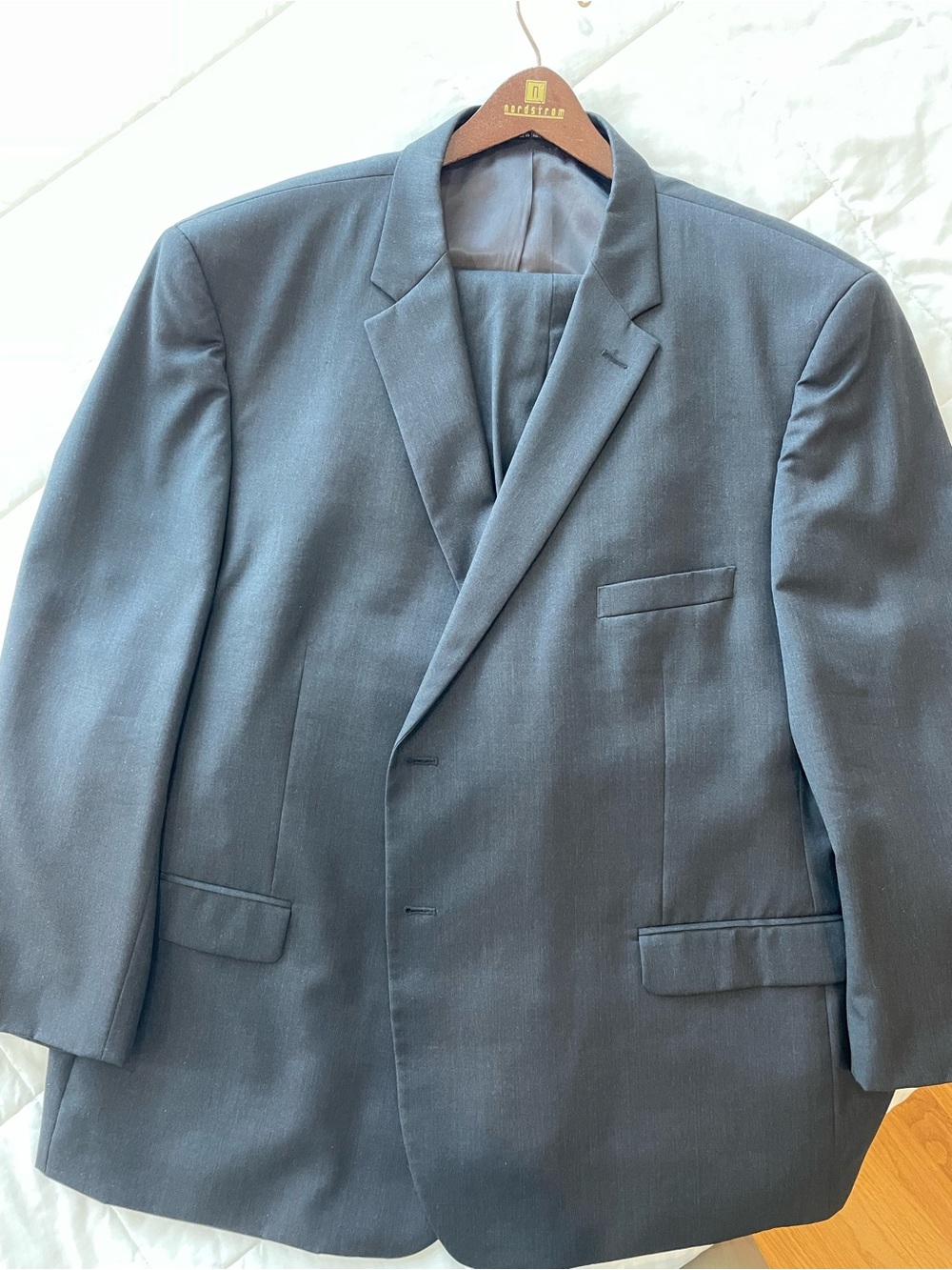 Pronto Uomo Charcoal Black Two-Button Suit Jacket and Matching Pants